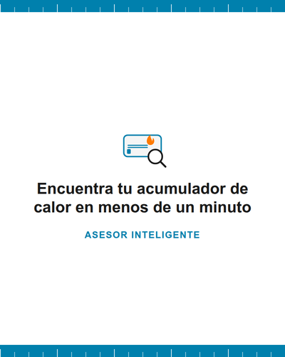 Selector de acumuladores de calor por potencia y características