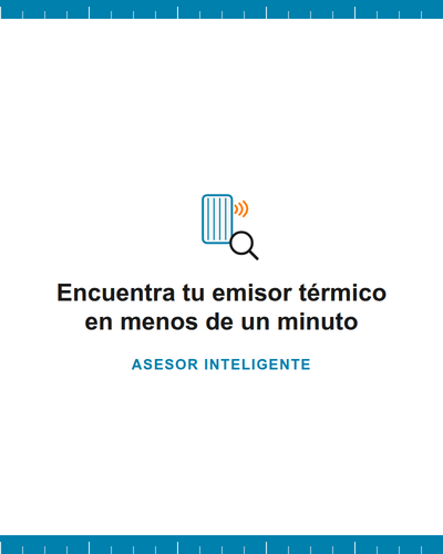 Selector de emisores térmicos eléctricos por potencia y características