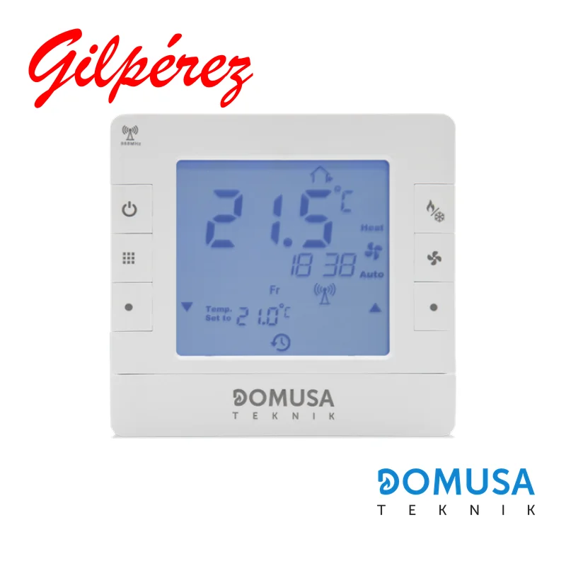 Domusa Termostato de Ambiente Frío/Calor Inalámbrico Confort Duo