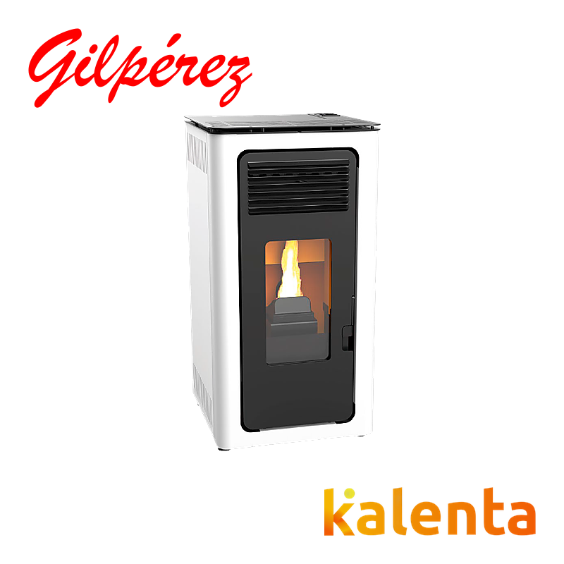Estufa Pellets Aire Audax  6 kW Blanco Opaco