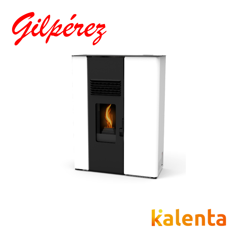 Estufa Pellets Aire Audax Slim 3,5-9,4 kW Blanco Opaco