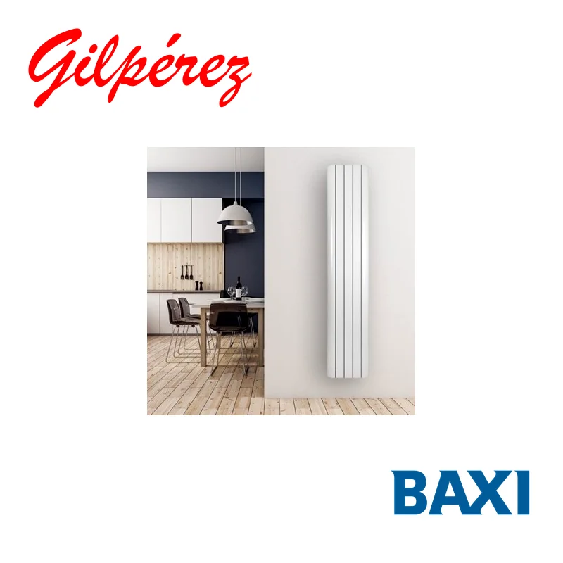 Radiador vertical aluminio Baxi TV 1800 3 elementos