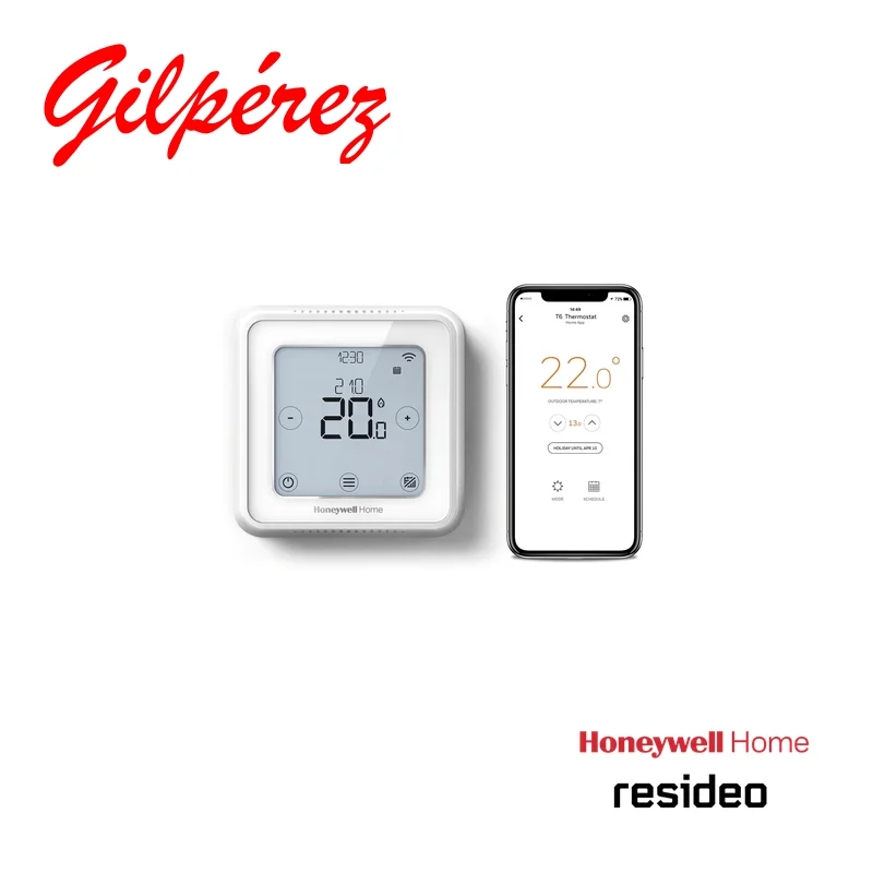 Termostato Inteligente WiFi Honeywell Home T6 Cableado Blanco