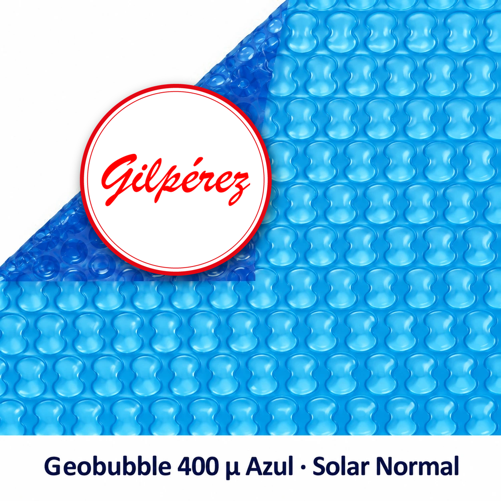 Mt² Cobertor / Lona piscina VERANO Geobubble 400 micras Azul