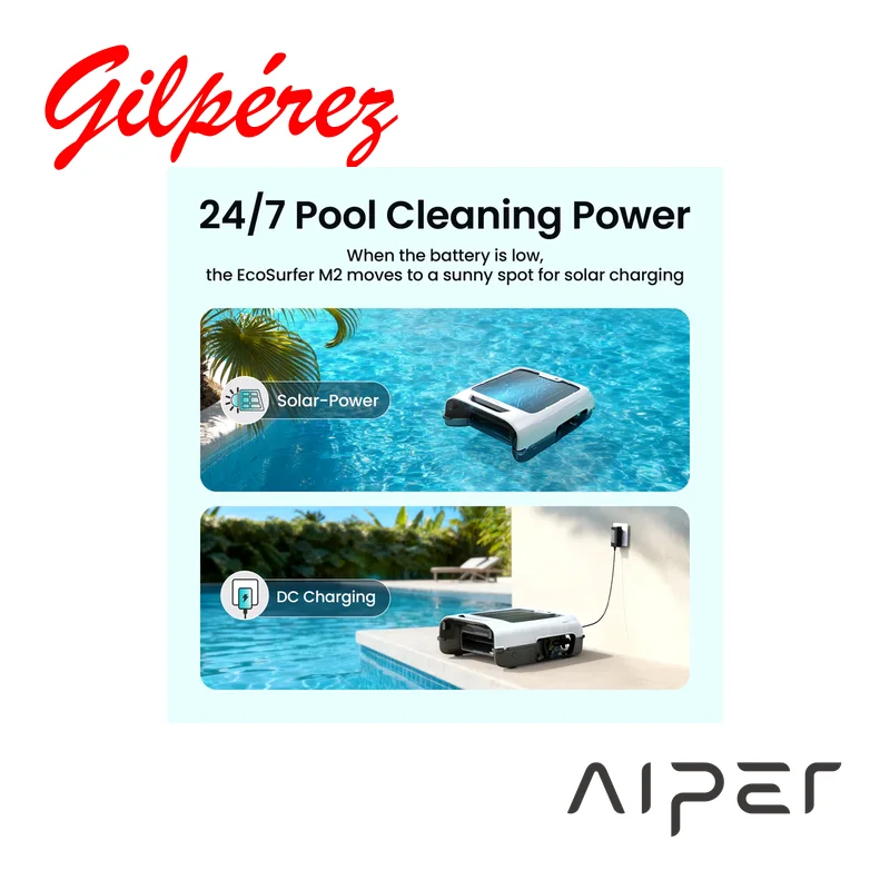 Limpiador de superficie sin cables AIPER EcoSurfer M2 vista 2