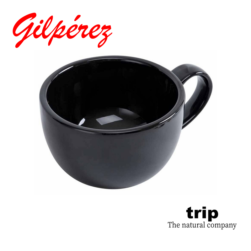 Trip Taza Lavabo de Cerámica sobre Encimera Negro vista 1