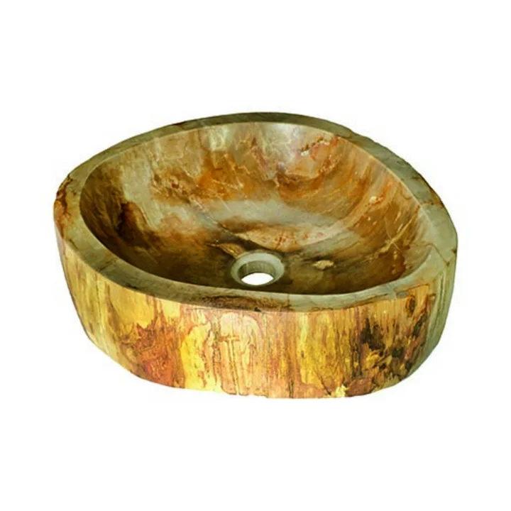 Trip Brunei Lavabo de Madera Fosilizada sobre Encimera