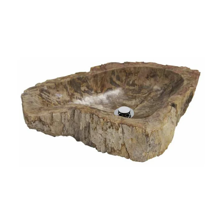 Trip Jumbo Lavabo de Madera Fosilizada sobre Encimera