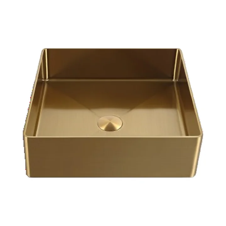 Trip Metal Square Lavabo de Metal sobre Encimera