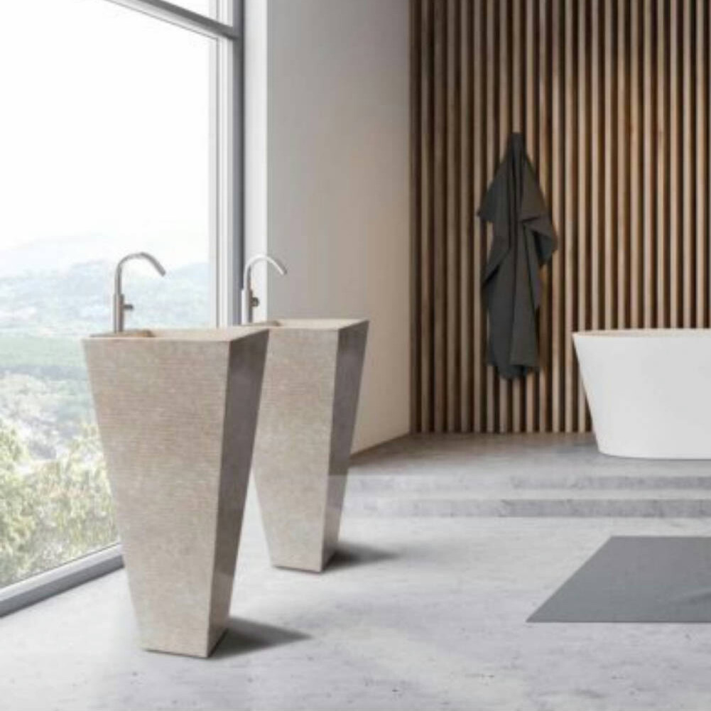 Trip Durcal Lavabo de Pie de Piedra Natural vista 2