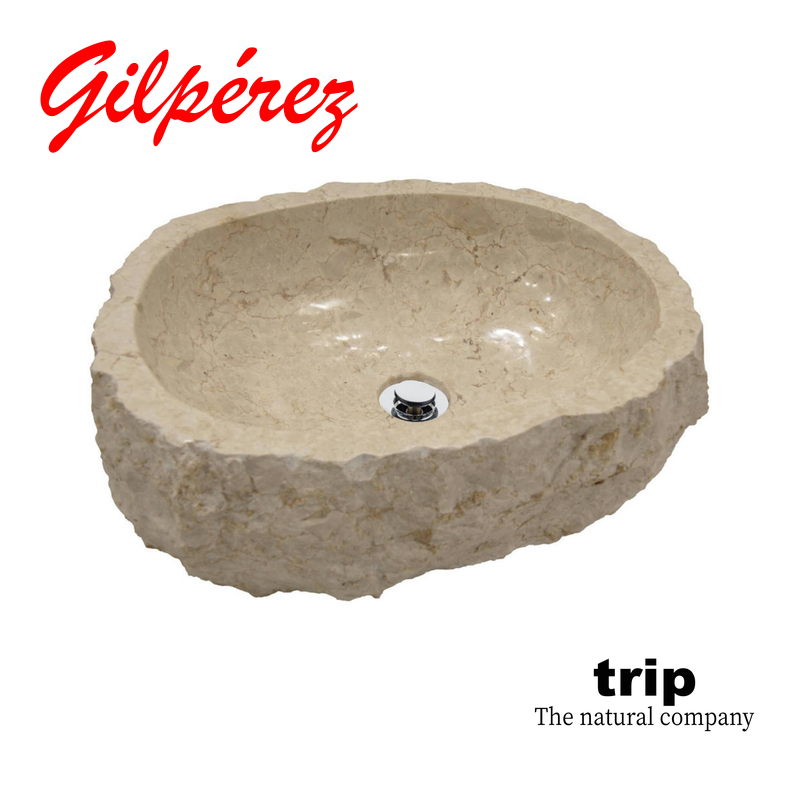 Trip Ifach Lavabo de Piedra Natural sobre Encimera vista 1