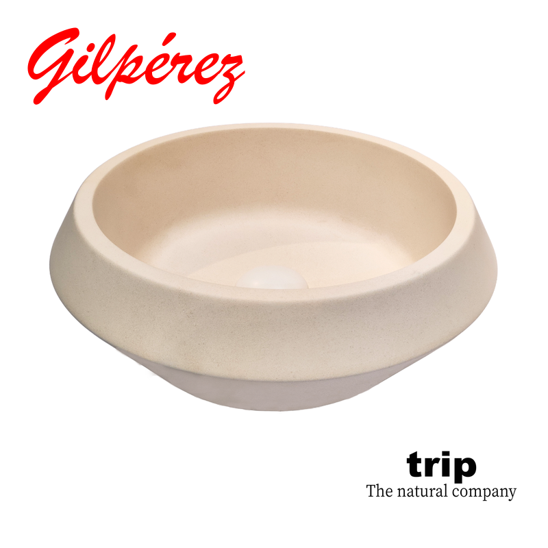 Trip Issey Lavabo de Piedra Natural sobre Encimera