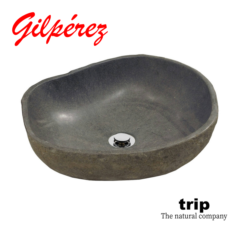 Trip Tabarca Lavabo de Piedra Natural sobre Encimera