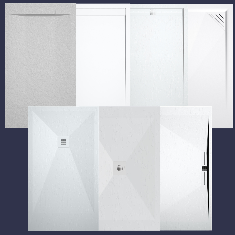 Plato ducha Carga Mineral Duplach AirStone Antideslizante C3