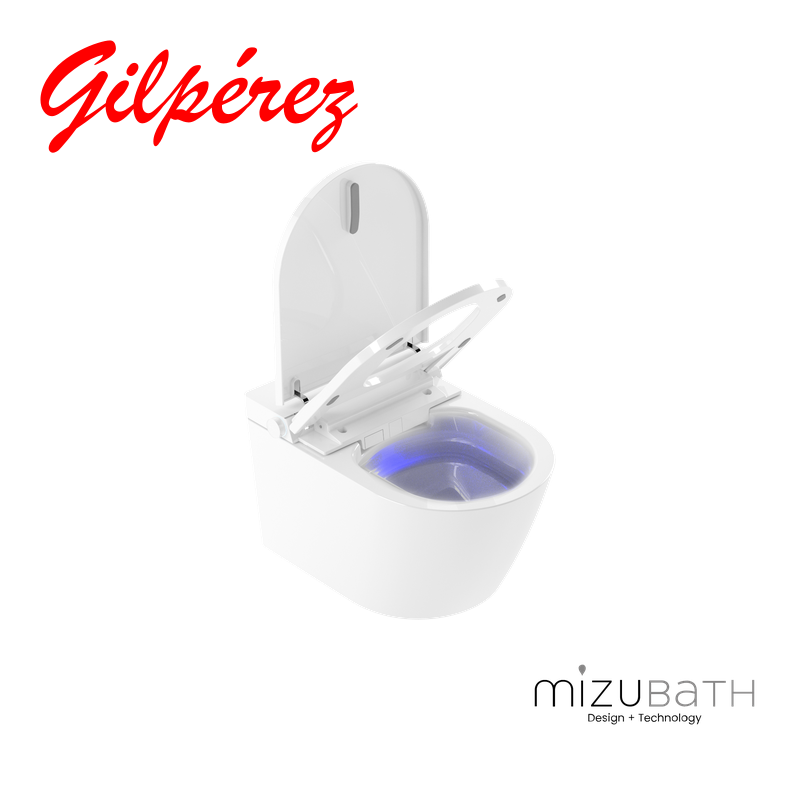 Mizubath Rada Basic Inodoro Inteligente Suspendido Display blanco vista 3