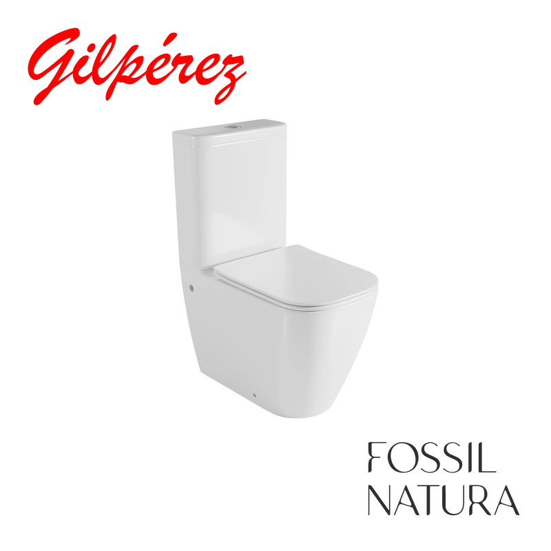 Fossil Natura Atlas Inodoro de Cisterna Baja Blanco brillo