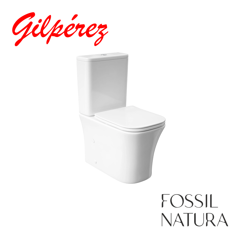 Fossil Natura Koa Inodoro de Cisterna Baja Blanco brillo vista 1