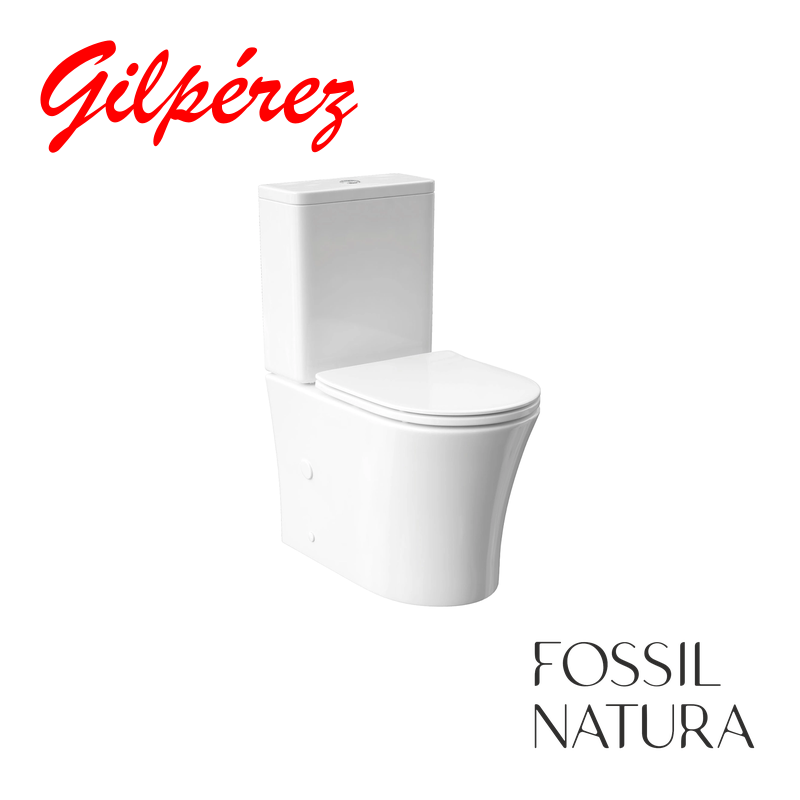 Fossil Natura Nui Inodoro de Cisterna Baja Blanco brillo