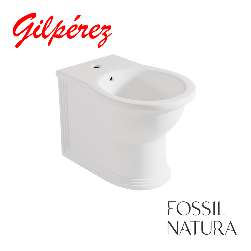 Fossil Natura Olimpia Bidé a Suelo Blanco brillo