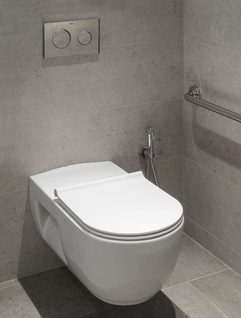 Roca Access Inodoro de Cisterna Baja PMR con Apertura Frontal vista 2