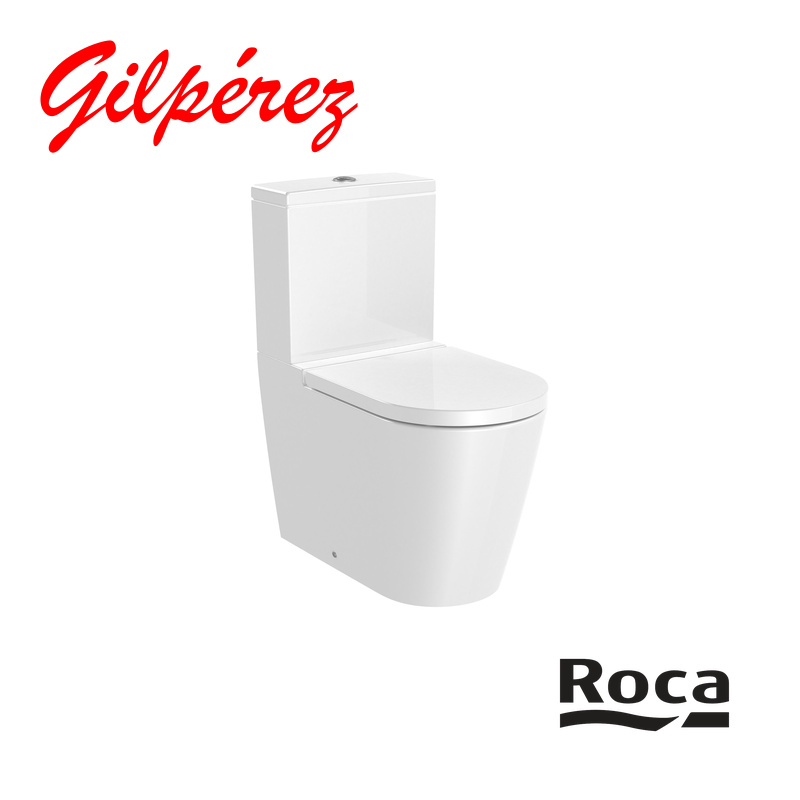 Roca Inspira Round Inodoro de Cisterna Baja Adosado a Pared