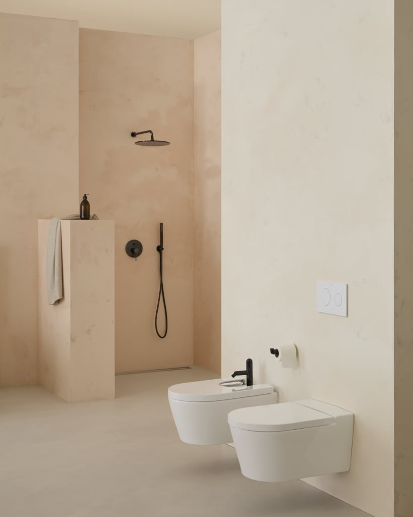 Roca Inspira Round Inodoro de Cisterna Baja Compacto Adosado a Pared vista 4