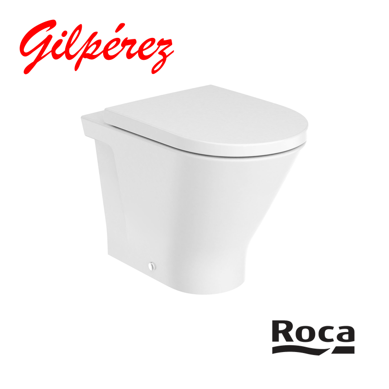 Roca The Gap Round Inodoro Adosado a Pared para Cisterna Empotrada