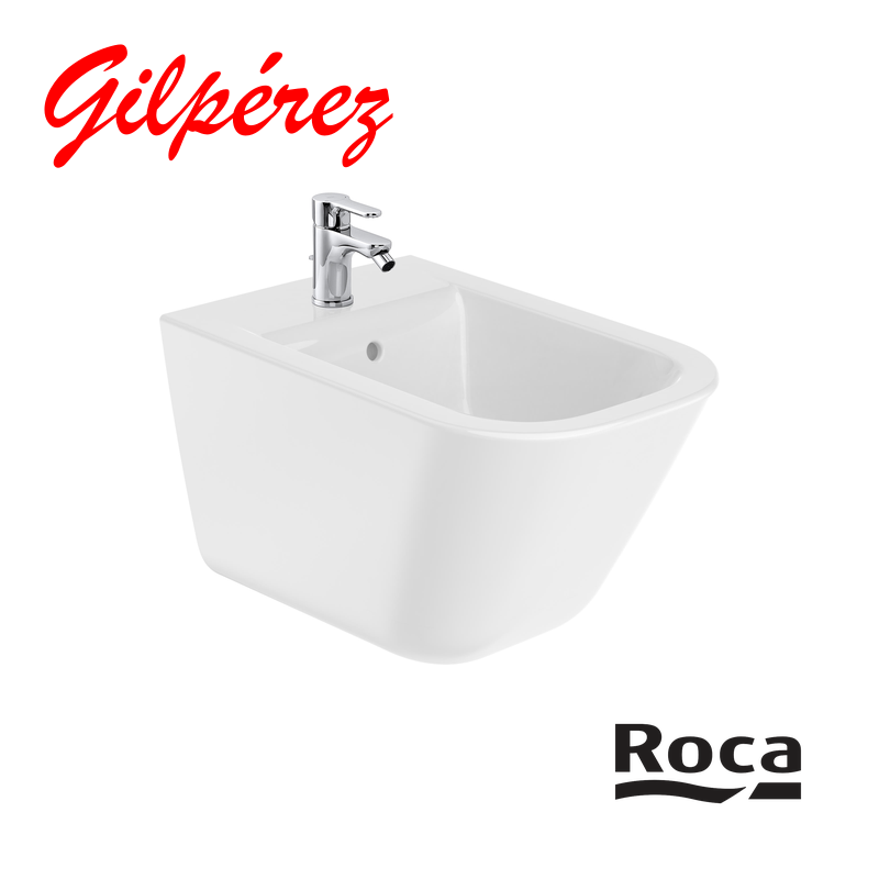 Roca The Gap Square Bidé Suspendido con Fijaciones Ocultas vista 1