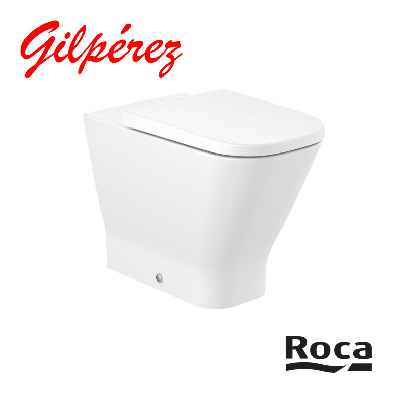 Roca The Gap Square Inodoro Altura Comfort Adosado a Pared para Cisterna Alta vista 1